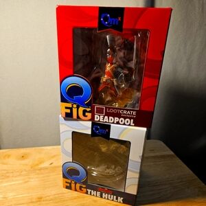 Q Fig Lot Deadpool The Hulk Loot Crate